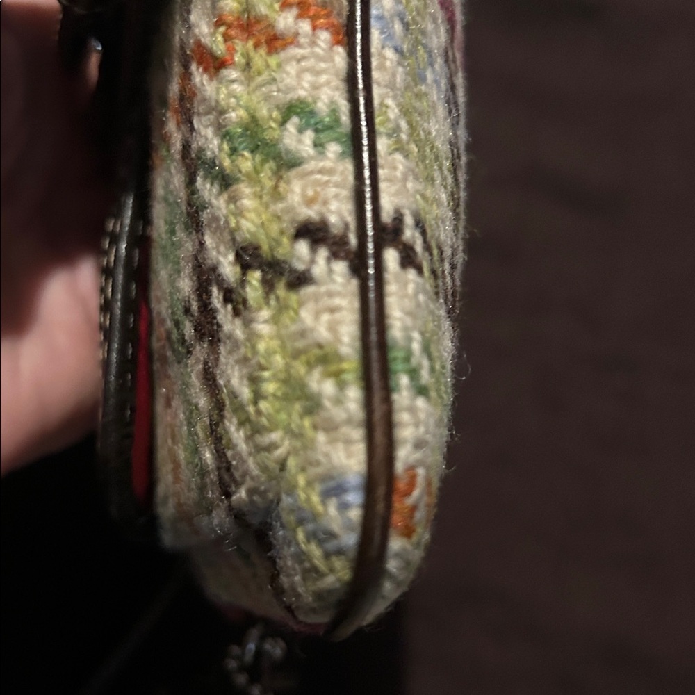 Coach Y2K Heritage Tattersall Wool Mini Bag or Wristlet in EUC - Picture 11 of 12